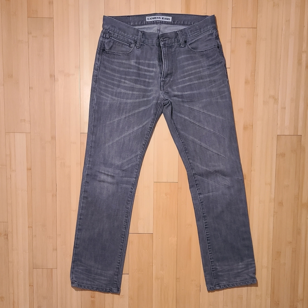 Express Men Rocco Slim Fit Straight Leg Jeans
